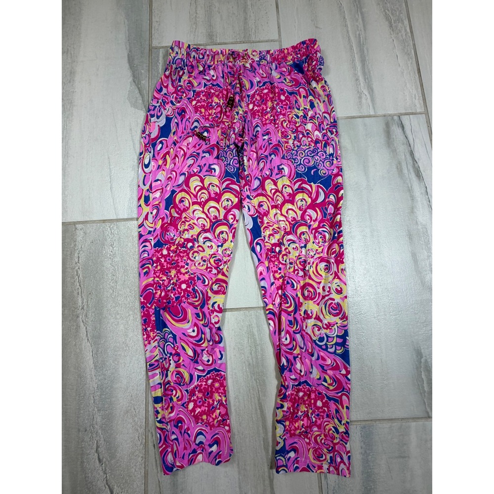 Lilly Pulitzer Lola Pant Iris Blue Pop Up Lilly's Lagoon